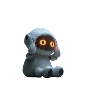 Cute Robot Despair Vinyl Car Decal Sticker – Waterproof & UV-Resistant 3.4133333333333336"