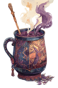 Witch'S Starry Mug Vinyl Car Decal Sticker – Waterproof & UV-Resistant 8.96"