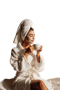 Woman Relaxing With Coffee Vinyl Car Decal Sticker – Waterproof & UV-Resistant 4.4