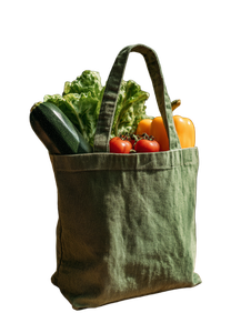 Green Grocery Bag Vinyl Car Decal Sticker – Waterproof & UV-Resistant 8.213333333333333"