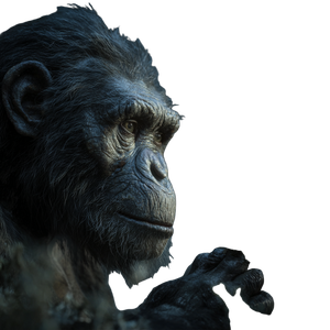 Alert Hominid Sniffing Vinyl Car Decal Sticker – Waterproof & UV-Resistant 3.4133333333333336"