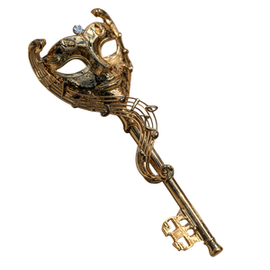 Ornate Golden Key V2 Vinyl Car Decal Sticker – Waterproof & UV-Resistant 3.4133333333333336"