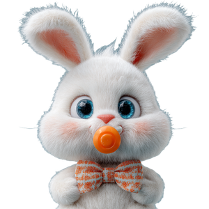 Cute Cartoon Rabbit V12 Vinyl Car Decal Sticker – Waterproof & UV-Resistant 3.4133333333333336"