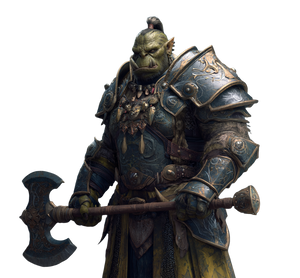 Orc Warlock Warrior Vinyl Car Decal Sticker – Waterproof & UV-Resistant 3.4133333333333336"