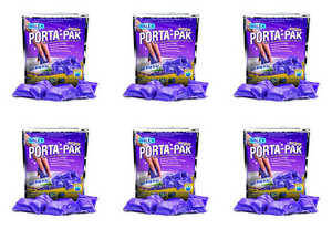 6x Lavender Breeze Porta-Pak Waste Treatment | Breaks Down Solid Waste, Deodorizes, Lubricates Valves, Biodegradable | 10 Treatments