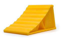 Camco Wheel Chock 44412 Yellow; Hard Plastic; Single; Also Use New Number 44432