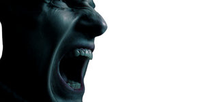 Screaming Man Closeup Vinyl Car Decal Sticker – Waterproof & UV-Resistant 5.12"