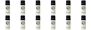 12x AP Products Gloss Black Multi Purpose Paint | All-Purpose Household Spray | Made in USA
