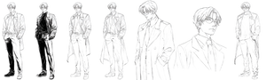 Cyberpunk Character Lineart Vinyl Car Decal Sticker – Waterproof & UV-Resistant 1.973333333333333