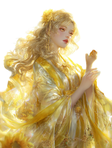 Sunflower Flower Goddess Vinyl Car Decal Sticker – Waterproof & UV-Resistant 4.1066666666666665"