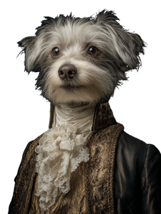 Aristocratic Dog Vinyl Car Decal Sticker – Waterproof & UV-Resistant 8.213333333333333"