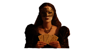 Masqued Tarot Reader Vinyl Car Decal Sticker – Waterproof & UV-Resistant 5.4