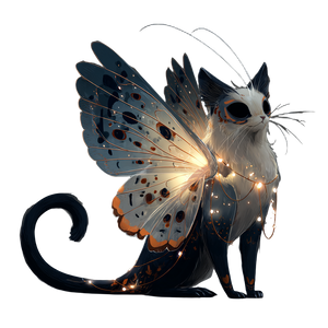Anthro Moth Cat Vinyl Car Decal Sticker – Waterproof & UV-Resistant 6.826666666666667"