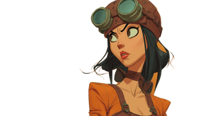 Steampunk Girl V9 Vinyl Car Decal Sticker – Waterproof & UV-Resistant 2.72"