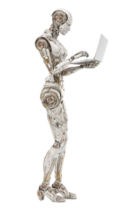 Futuristic Female Robot V21 Vinyl Car Decal Sticker – Waterproof & UV-Resistant 8.96"
