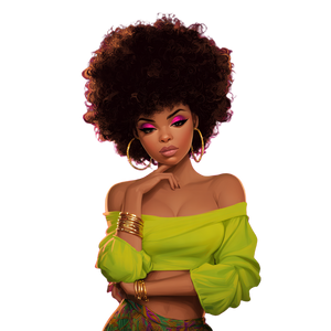 Stylish Woman Portrait V32 Vinyl Car Decal Sticker – Waterproof & UV-Resistant 6.826666666666667"