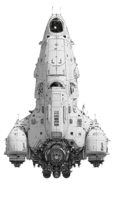 Spaceship Schematic Drawing Vinyl Car Decal Sticker – Waterproof & UV-Resistant 9.706666666666667"