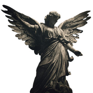 Baroque Angel Statue Vinyl Car Decal Sticker – Waterproof & UV-Resistant 3.4133333333333336"