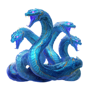 Multi-Headed Serpent V2 Vinyl Car Decal Sticker – Waterproof & UV-Resistant 6.826666666666667"