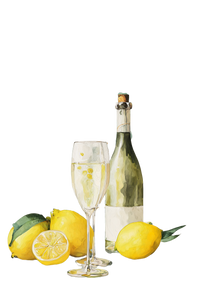 Elegant Aperitif Illustration Vinyl Car Decal Sticker – Waterproof & UV-Resistant 4.4