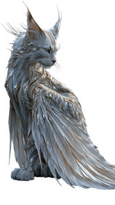 White Winged Cat Vinyl Car Decal Sticker – Waterproof & UV-Resistant 9.706666666666667"