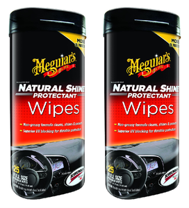 2x Meguiars Interior Cleaner | Restore Shine, UV Protection, 25 Wipes