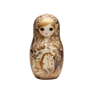 Matryoshka Girl Doll Vinyl Car Decal Sticker – Waterproof & UV-Resistant 6.826666666666667"