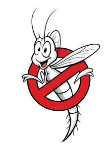 Cartoon Mosquito Logo Vinyl Car Decal Sticker – Waterproof & UV-Resistant 8.213333333333333"