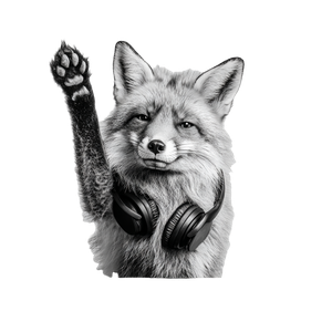 Fox Dj V2 Vinyl Car Decal Sticker – Waterproof & UV-Resistant 3.4133333333333336"