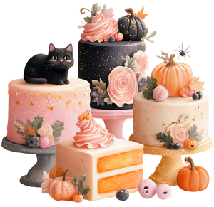 Halloween Cake Clipart Vinyl Car Decal Sticker – Waterproof & UV-Resistant 6.826666666666667"