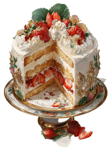 Hyperrealistic Cake Illustration Vinyl Car Decal Sticker – Waterproof & UV-Resistant 4.1066666666666665"