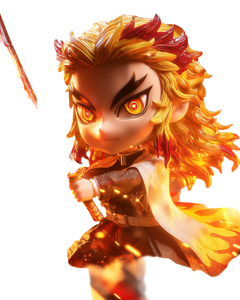 Chibi Rengoku Portrait Vinyl Car Decal Sticker – Waterproof & UV-Resistant 4.0"