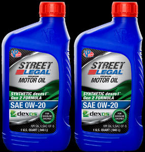 2x VP Racing 0W-20 Full Synthetic Oil | Ultimate Engine Protection, Street Legal