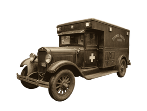 Vintage Ambulance Street Vinyl Car Decal Sticker – Waterproof & UV-Resistant 6.1866666666666665"