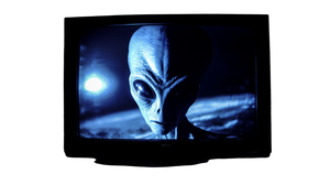 Alien On Tv Vinyl Car Decal Sticker – Waterproof & UV-Resistant 2.72"