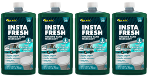 4x Star Brite Waste Holding Tank Treatment 072832 Instafresh; Without Formaldehyde; With Deodorant; Pine Scent; Lubricates Drain Valve; Treats 160 Gallon Holding Tank; 32 Ounce Bottle; Single; With US Label