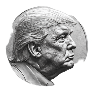 Trump Coin Face Vinyl Car Decal Sticker – Waterproof & UV-Resistant 6.826666666666667"