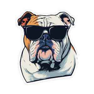 Stylish Bulldog Sticker Vinyl Car Decal Sticker – Waterproof & UV-Resistant 6.826666666666667"