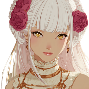 Anime Queen Portrait Vinyl Car Decal Sticker – Waterproof & UV-Resistant 3.4133333333333336"