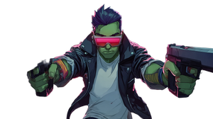 Cyberpunk Zombie Hunter V2 Vinyl Car Decal Sticker – Waterproof & UV-Resistant 2.72"