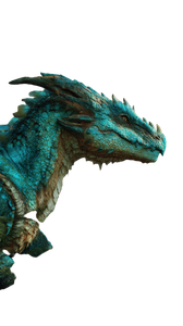 Turquoise Forest Dragon Vinyl Car Decal Sticker – Waterproof & UV-Resistant 9.706666666666667"