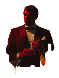 James Bond Drinks Vinyl Car Decal Sticker – Waterproof & UV-Resistant 8.213333333333333"