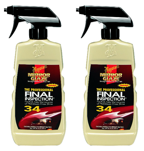 2x Meguiars Mirror Glaze Car Wax | 16oz Liquid Spray Bottle | High Gloss Finish | Fast & Easy Application