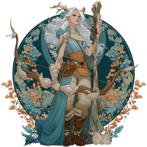 Artemis Goddess Hunt V4 Vinyl Car Decal Sticker – Waterproof & UV-Resistant 3.4133333333333336"