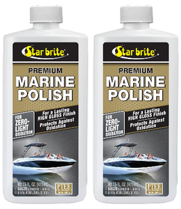 2x Star Brite Premium Polishing Compound | Ultimate Protection For Fiberglass & Metal | 16oz Bottle | For Marine Applications