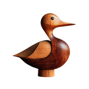 Minimalist Mallard Carving Vinyl Car Decal Sticker – Waterproof & UV-Resistant 3.4133333333333336"