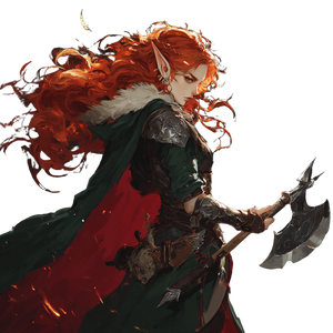 Barbarian Elf Woman Vinyl Car Decal Sticker – Waterproof & UV-Resistant 3.4133333333333336"