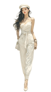 Elegant Asian Woman V76 Vinyl Car Decal Sticker – Waterproof & UV-Resistant 4.8533333333333335"