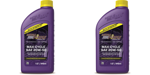 2x Royal Purple Max-Cycle SAE 20W-50 Synthetic | High Performance 4-Stroke Motorcycle Oil 2x Royal Purple Max-Cycle SAE 20W-50 Synthetic | High Performance 4-Stroke Motorcycle Oil