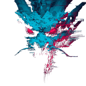 Glitching Dragon Face Vinyl Car Decal Sticker – Waterproof & UV-Resistant 6.826666666666667"
